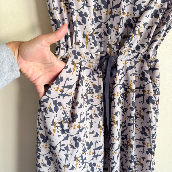 REI Coop Purple + Green Lilac Tint Floral Print Sun Up Midi Shirt Dress - XS - Picture 2 of 9